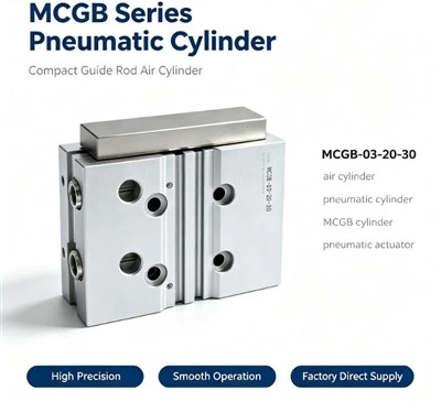MCGB-03-32-100 Mini Cilìnnaru Pneumàticu A Guida Gemella
